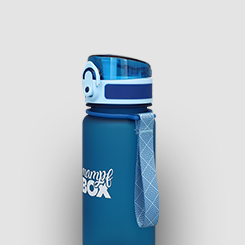 Auslaufsichere Trinkflasche Kinder, blau, 350ml